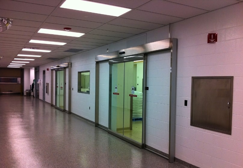 Stainless Cleanroom Sliding Door