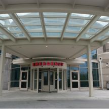 revolving door in a hospital